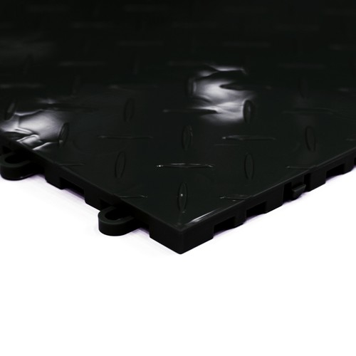 QUICK DIAMOND INTERLOCKING TILES-BLACK / GARAGE FLOORING /EXPO/ MOBILE DISPLAYS - Picture 3 of 8