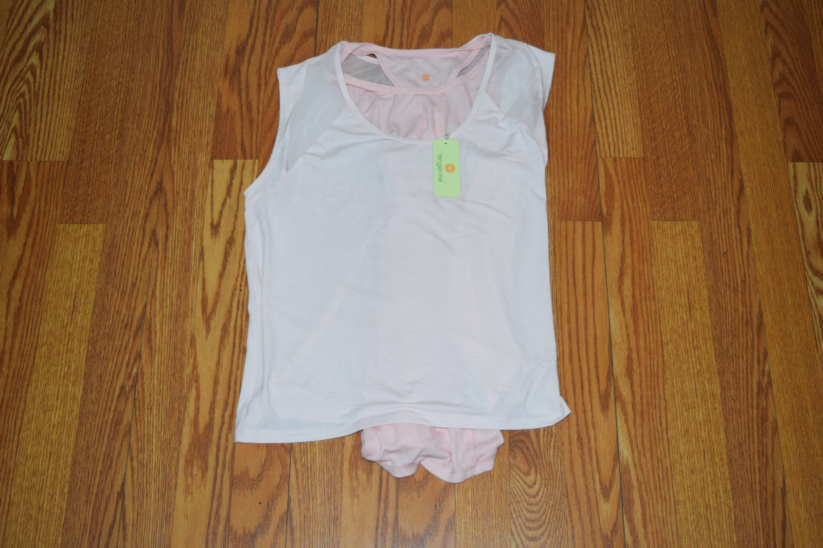 NWT Womens TANGERINE Blue Pink Exercise Active Fitness Tank Top Shirt S Small