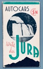 c1960 JURA MOUNTAINS vintage MAP France Switzerland GENEVA Lip Watch MONT BLANC