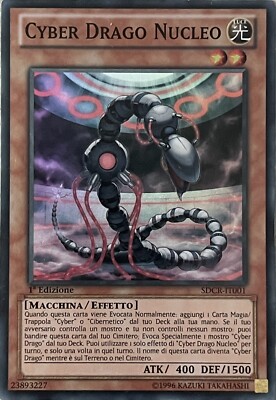 Yu-Gi-Oh Super Rare 1. Auflage Ita Cyber Drache Kern Sdcr-it001 Yugioh