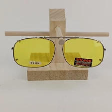 Vintage Clip-on Sunglasses High Density Driving Lens UV400 Polarized 54mm 