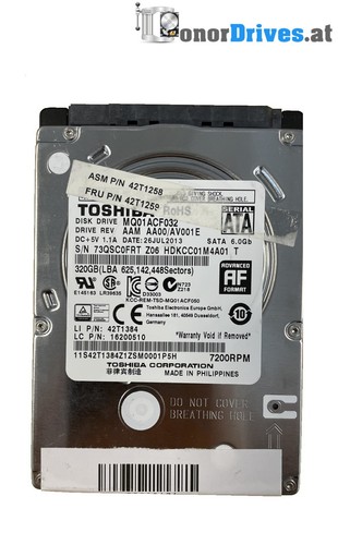 Toshiba -MQ01ACF032 - 320 GB - SATA - PCB G003235B *