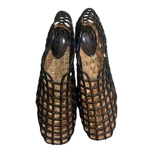 Flat Shoe Women Black Jelly Mesh Ballet Flats Clear Hollowed out Ballerina Sz 7 - Picture 4 of 6