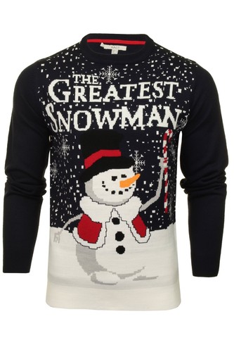 Jersey De Navidad Con Muñeco De Nieve - AZUL - Kiabi - 10.00