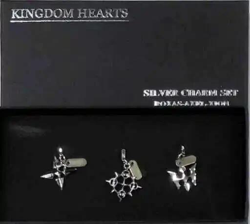 Kingdom Hearts Silver Charm Set Roxas, Axel , Zion SV925