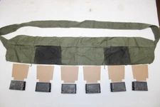 6 Military M1 Garand 30-06 Enbloc Clips with Bandolier Bandoleer Set for 3006 M1