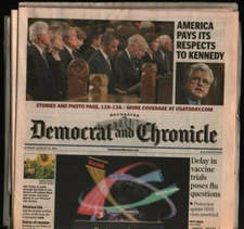 Democrat & Chronicle SUN Aug 30, 2009 Ted Kennedy Vaccines Bills 110121WEEM