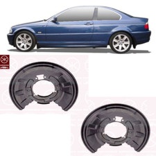 Image of Brake Backing Plate Dust Shield - Rear LH + RH fits BMW 3 Series (E46) 330i 330D
