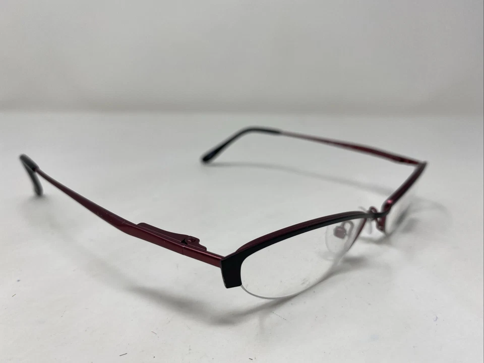 Marco de gafas OGI 3034 Col.574 52-17-140 rosa borgoña medio borde SX78 Foto 3 de 4