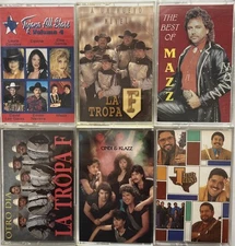 Lot Of 6 Cassettes Various Artists Tejano Tex Mex