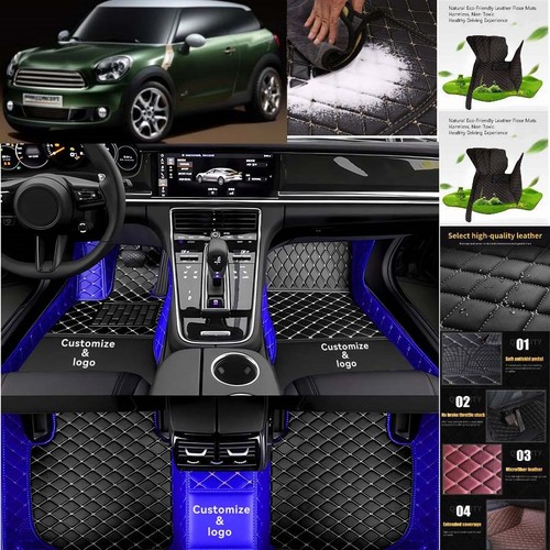 For Mini Cooper Paceman Car Floor Mats Anti-Slip Carpets Handmde Liners - Foto 7 di 28