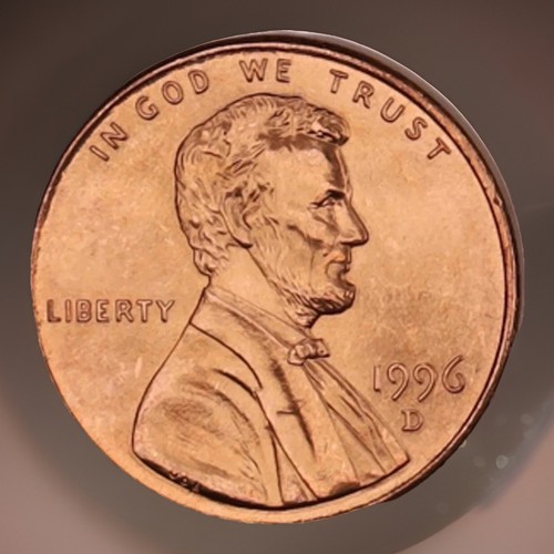 1996-D Lincoln Memorial Cent  Gem BU Penny US Coin FAST SHIPPING