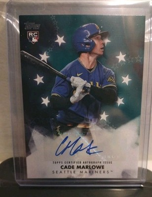 2024 Topps Series 2 #BSA-CMA Cade Marlowe RC Auto Baseball Stars Mariners 
