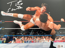 Tito Santana Autographed Signed 8x10 Photo  WWF, WWE Beckett-Hologram COA