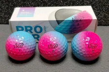 Vice Pro Air COTTON CANDY Limited Edition Golf Balls Blue Pink Drip Sleeve (3)