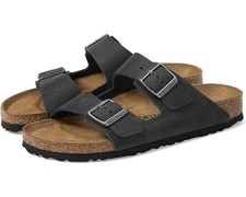 Birkenstock Arizona Oiled Leather Sandals in Black Model 0552111