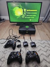 Original Xbox Black Console Tested With 3 Wor...