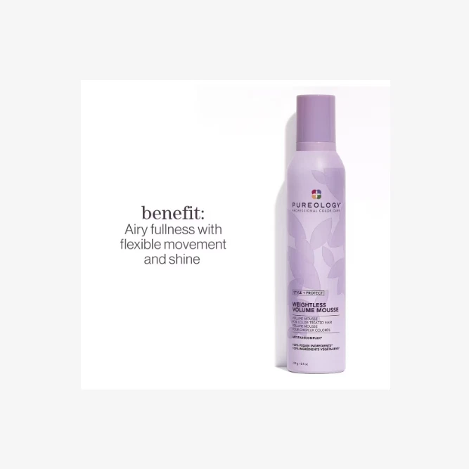 Mousse de volumen sin peso Pureology Style + Protect 8,4 oz - NUEVA Foto 3 de 4