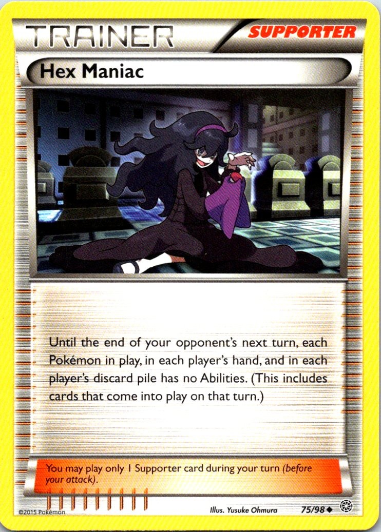 Hex Maniac 75/98 Uncommon XY - Ancient Origins MP Pokemon