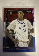 2025-26 Topps Chrome - Ace Bailey #255 Red White & Blue Refractor (RC)