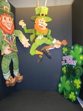 Set of 3 St. Patrick's Day Decorations -Multicolor- New-Used Condition-  Bag3