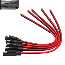 5 PCS 12" 12 Gauge 2 Pin Quick Disconnect Polarized Wire Harness, SAE Extensi...