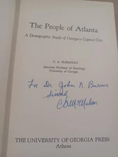 1950 The People Of Atlanta By McMahan, SIGNED, History / sociology, demographic