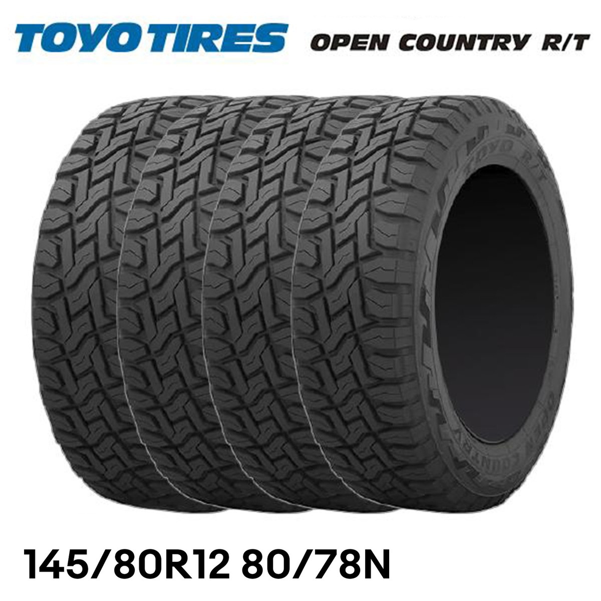 TOYO OPEN COUNTRY R/T 145/80R12 80/78N for Kei truck mini