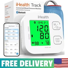Track Smart Upper Arm Blood Pressure Monitor With Wide-Range Cuff Bluetooth BP