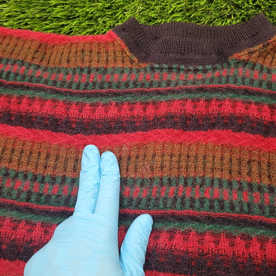 VTG 90s Pendleton Wool Sweater Mens L Cropped Boxy Fit Gorpcore USA - Image 2 of 4