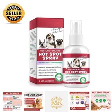 Organic Hot Spot Spray for Dogs - Gentle  Effective Itch Relief - 100ml 2-Pack