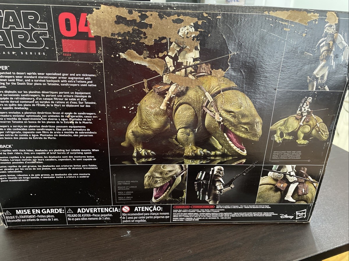 Hasbro Star Wars The Black Series Dewback and Sandtrooper