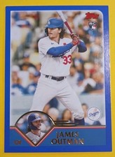 2023 Topps Archives JAMES OUTMAN  Blue Border RC Color Match Dodgers #226