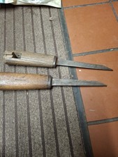 Old Vintage Wood Chisels Heavy Duty Qty 2 barn find
