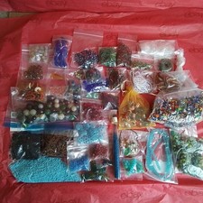 1576g Glass Beads Lot, Crafts Jewelry Making, Mixed Styles/Shapes, Multicolor