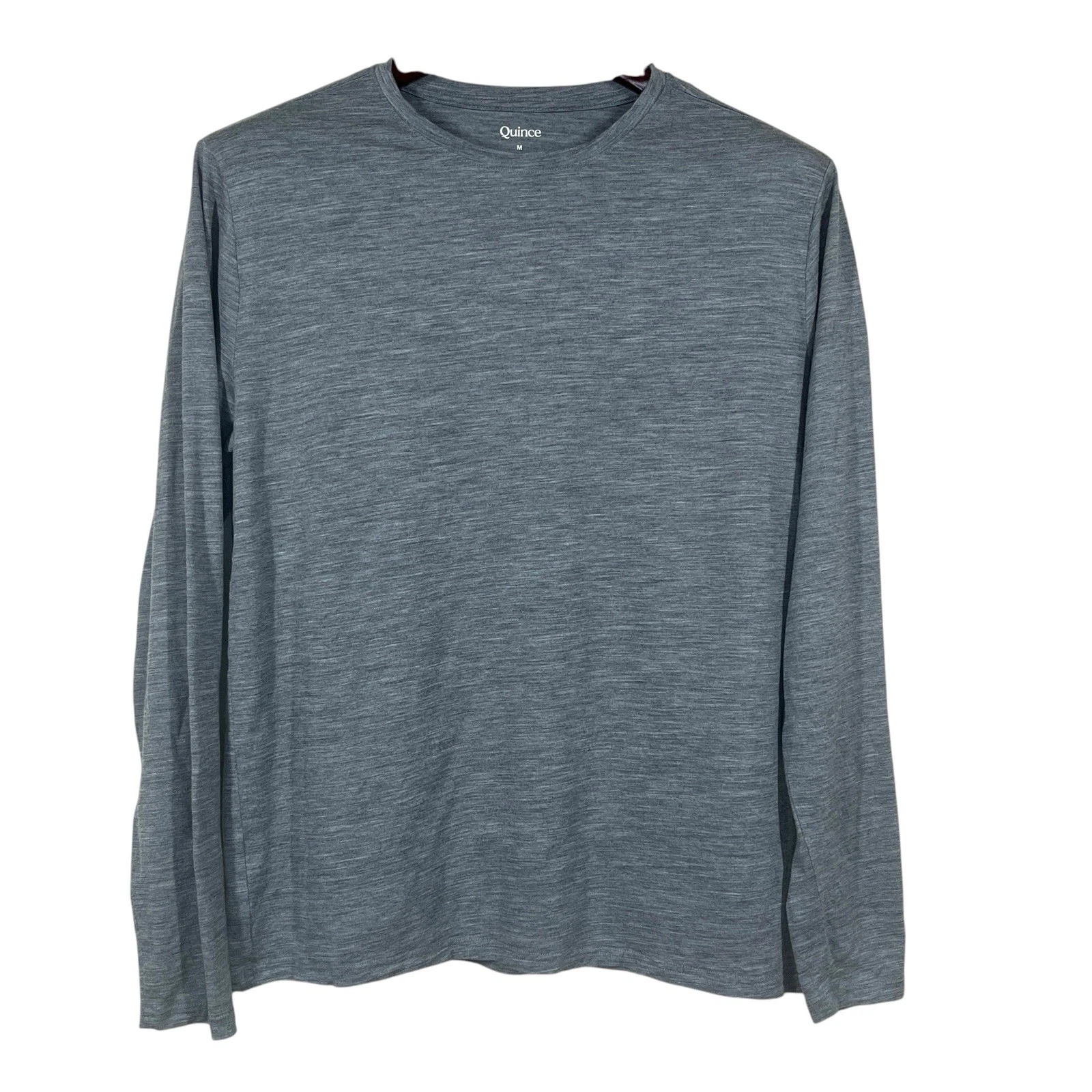 Quince 100% Merino Wool All-Season Long Sleeve Base Layer Mens M Gray Shirt