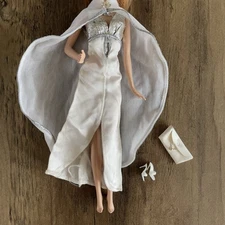 Rare Barbie #2304 Dress & Cape Fabulous Gown For Nights on the Town With Extras 