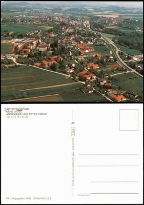 Ansichtskarte Weinzierl am Walde Luftaufnahme Luftbild 1981