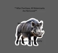 Wild Hog Sticker Waterproof Decal Animal Outdoor Nature Hunting Gift NEW
