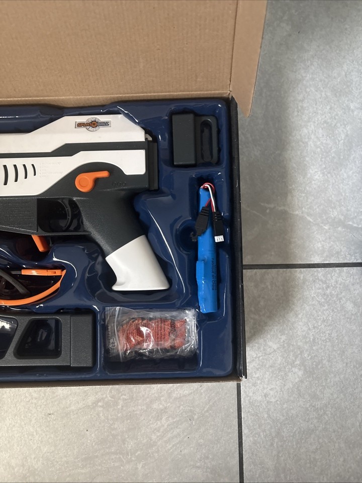 Splat R Ball Gun SRB1200 White/Orange with Battery | eBay