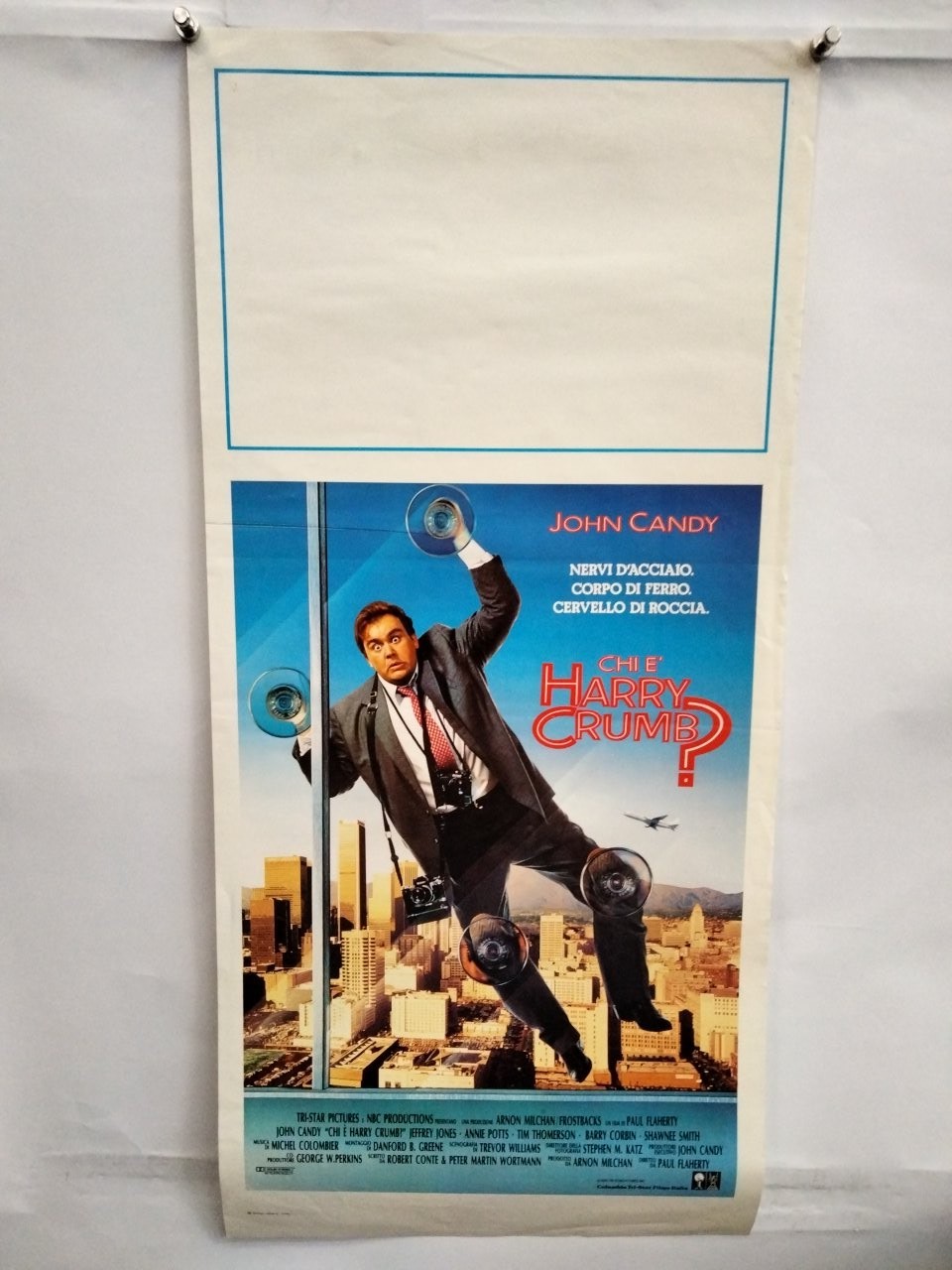 Locandina originale film Chi è Harry Crumb? (1989) - Regia di Paul Flaherty