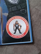 wwe mattel retros  series  1  roman reigns   superman sticker error variant  moc
