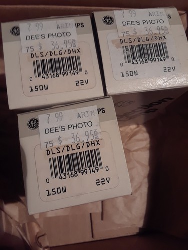 3 X DLS (DLG/DHX) Projector GE Projection Lamp Bulb GE - Picture 4 of 4