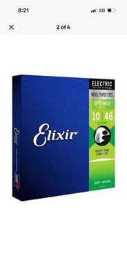 Elixir Optiweb Electric Guitar Strings Light Gauge 10-46  (19052)