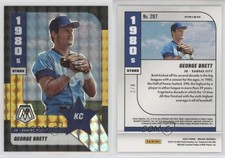2022 Panini Mosaic 1980's Stars Choice Black Gold Prizm /8 George Brett #287 HOF