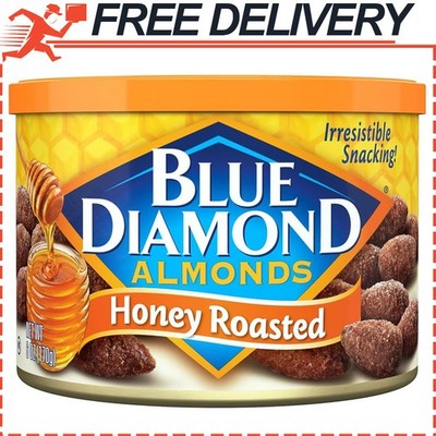 Blue Diamond Almonds, Sweet Honey Roasted Classic Flavor, GMO Free, Kosher, 6 oz