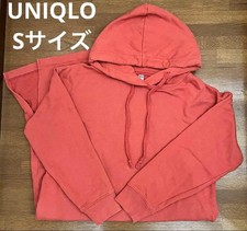 UNIQLO Hooded Parka Dress S Brick Color Pockets Used