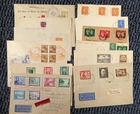 12 x WW2 stamp covers British and German some FDC