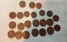Austria 23 pcs 1 + 2 dimes 1895 to 1937