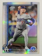 2025 Topps Chrome #18 River Ryan RC Refractors Dodgers